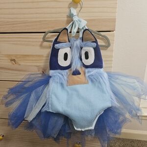 Bluey Toddler Halloween Costume. 18-24 months. Leg warmers and hair bow included